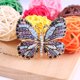 thumbnail image 2 of Broche De Mariposa De Diamantes De Imitación De Colores, Broche De Ramo De Boda De Cristal, Accesorio De Pin, Regalo De Esmalte Retro Para Usted - Púrpura/Negro JM JM, 2 of 4
