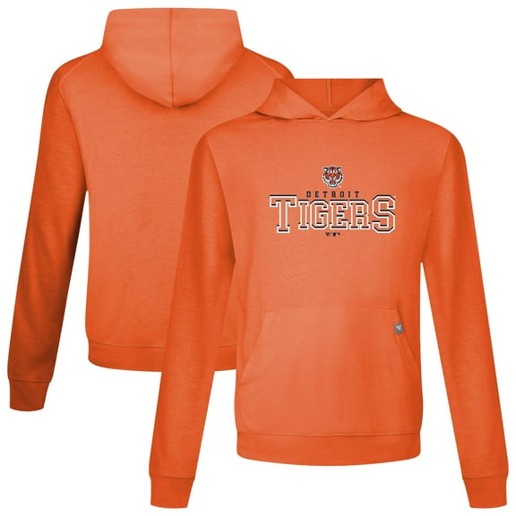 Men's Levelwear Orange Detroit Tigers Relay Journey Pullover Hoodie