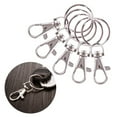thumbnail image 4 of 25 Pieces Key Rings Key Chain  DIY Accessory Strong Blank Circle Practical Corrosion Resistance Birthday Gifts for Home Car silver, 4 of 8