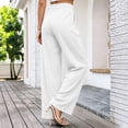 thumbnail image 6 of Plus Size Pants for Women Wide Leg High Waisted Casual Oversized Pants Women with Pockets S-3XL, 6 of 7