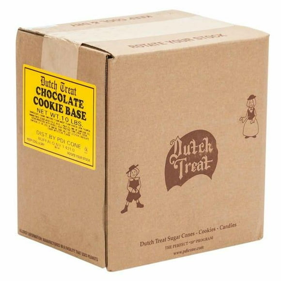 Dutch Treat Chopped Chocolate Cookie Topping, Professional Gourmet Ice Cream & Dessert Inclusion, 10 lb (4.53 kg) Bag