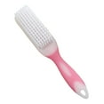 thumbnail image 2 of Soft Bristle Shoe Cleaning Brush - Gentle Non-Scratch Shoe Brush for Sneakers, Leather & Delicate Shoes - Multifunctional Household Cleaning Tool (Green/Pink/Blue) - 7.68" Handle with Dense Bristles, 2 of 7