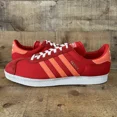 thumbnail image 2 of Adi-das Gazelle Mens Size 13 Red Canvas Casual Soccer Comfort Shoe Q23106 NEW, 2 of 6
