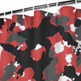 thumbnail image 3 of Red Camo Digital Pixel Pattern Shower Curtain 84"x72" ,Bathroom Decorative Shower Curtains Set with 12 Hooks,Modern Waterproof Washable Shower Curtain, 3 of 6