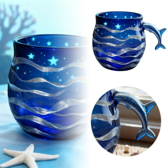 BotaniNest Ocean Glass Cup Drinking For Daily Use