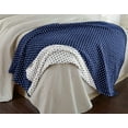 thumbnail image 6 of Sterling Creek Dawson Navy White Star Muslin Throw Blanket Three Layers Lightweight Breathable Cotton Gauzy Blanket Throw, 6 of 7