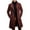 Wine, variant on Men's Woolen Mid-Length Trench Coat, Black, Size XXL