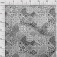 thumbnail image 3 of oneOone Rayon Gray Fabric Asian Mandala Floral Tile Sewing Craft Projects Fabric Prints By Yard 56 Inch Wide, 3 of 4