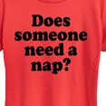 thumbnail image 2 of Instant Message - Does Someone Need A Nap - Women's Short Sleeve Graphic T-Shirt, 2 of 6
