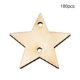 thumbnail image 4 of Monstrate Paquete de 100 rebanadas de adornos colgantes regalos colgantes pulidos corazón en blanco recorte de Natural Kits y herramientas para tallar estrella 38 mm, 4 of 6