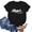 Black, variant on Women Tshirts Leisure Bird Printed Round Neck Short Sleeve Top Comfortable Womens Tops Yellow M
