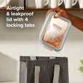 thumbnail image 5 of Plastic Food Storage Containers Set, Leakproof & Airtight Locking Lids Rectangular Tupperware, Non-Toxic BPA-Free Lids, Microwave Dishwasher Freezer Safe, 5 of 10