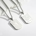 thumbnail image 5 of APSVO Silver Dog Tag Cross Necklaces for Men Boys American Flag Pendant Chain Catholic Christian Religious Birthday First Communion Graduation Fathers Day Jewelry Gifts Teen Son Dad Kids Age Ideas, 5 of 7