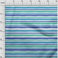 thumbnail image 3 of oneOone Silk Tabby Medium Blue Fabric Stripes Dress Material Fabric Print Fabric By The Yard 42 Inch Wide, 3 of 4