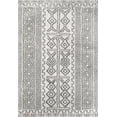 thumbnail image 2 of nuLOOM Hurley Tribal Shag Area Rug, 4' x 6', Ivory, 2 of 2