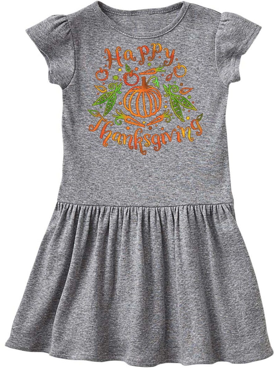 orange and green dress