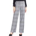thumbnail image 2 of Pantalones de vestir a cuadros Glen Vince Camuto de pierna ancha para mujer Gris 6, 2 of 2