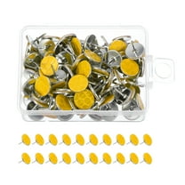 Uxcell Reflective Tack Trail Marking Tacks, Glow Tacks Reflective Thumb Tacks for Hunting Hiking Camping Tree Stand Yellow