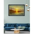 thumbnail image 2 of DECORARTS - Sunset Over a Danish Fjord by Peder Mork Monsted. Classic painting Reproduction,Giclee Print on Canvas. Ready to Hang Framed Wall Art for Wall Decor.Total Framed Size: W 39.25" x H 27.25", 2 of 6