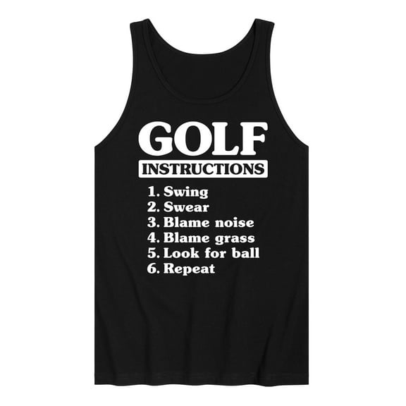 Instant Message - Golf Instructions - Men's Jersey Tank Top