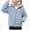H51-Light Blue, variant on 11-12 Years Teen Girls And Toddlers Polar Fleece Full Zip Hooded Lightweight Jacket Long Sleeve Hooded Sweatshirts Beige Hoodie