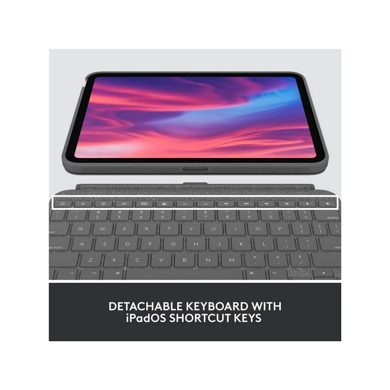 Logitech Combo Touch Detachable Keyboard Case for Apple Smart