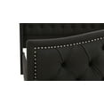 thumbnail image 2 of Marcella Tufted Wingback Queen Bed, Jet Black, 2 of 16