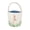 Blue, variant on Easter Basket With Watercolor Rabbit Design Large 9x9 Inch Burlap And Cotton Fabric Pink Or Blue Lined Interior For Egg Hunts Spring Decor (blue)