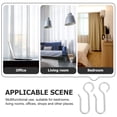 thumbnail image 6 of 50 Pcs Curtain Hook Hooks for Hanging Drapes Wire Bathroom Hangers Track Household, 6 of 6