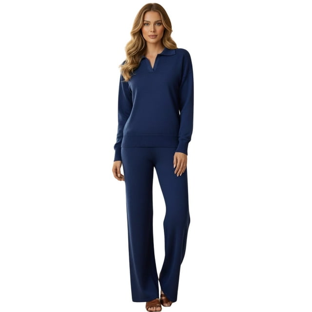 Conjunto Para Dama Casual Elegante Pantalón y Suéter Moderno