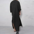 thumbnail image 6 of Mens T Shirts Golf Arabia Long Sleeve Pocket Loose Robe Solid Robe Mens Shirts, 6 of 8