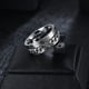 thumbnail image 1 of Anillo de cadena giratoria para hombre, estilo coreano, estilo hip hop, anillo de acero de titanio, anillo de cola única personalizado y moderno para hombre, joyería para estudiantes, 1 of 1