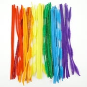 Hello Hobby Fuzzy Sticks, 60 Count, Assorted Multicolor Chenille Stems for Kids Crafts and DIY Projects