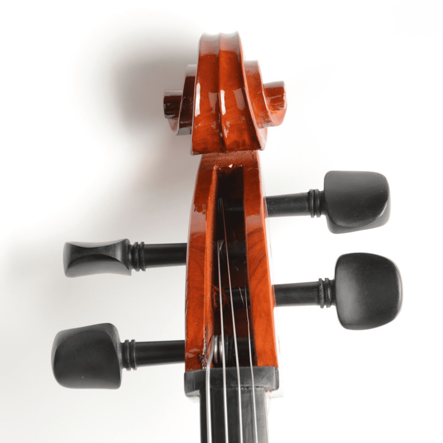 Hassch 4/4 Acoustic Cello with Case, Bow and Rosin for Beginner Adults, Retro Color