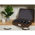 thumbnail image 6 of Covermates Keepsakes Flatware Storage Box - Stackable - Reinforced Handles - China Storage, Brown Heather, 6 of 8