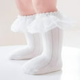 thumbnail image 4 of Baby Knee High Socks Non Slip Socks Lace Ruffled Long Stockings for Infants Toddlers Kids Boys Girls Spring Autumn, 4 of 8