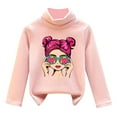 thumbnail image 1 of Girls Fall Shirts And Tops High Collar Velvet Warmth Soft Unisex F Going Out Fall Tops for 11-12 Years, 1 of 3