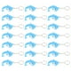 thumbnail image 2 of 21 unids Dibujos animados Dolphin Llaveros Decorativos Dolphin Colgantes PVC Bolsa Colgantes, 2 of 4