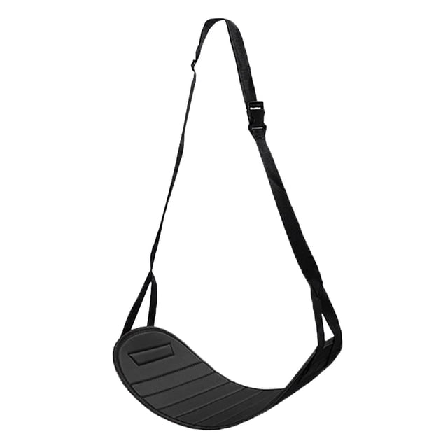 Reposapiés para asiento de coche para niños, hamaca para pies para viajes largos, accesorios para el asiento trasero del coche Negro