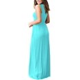 thumbnail image 3 of Vestido largo suelto sin mangas de verano para mujer Vestido largo casual con bolsillos Adepaton FSHY034-169, 3 of 3