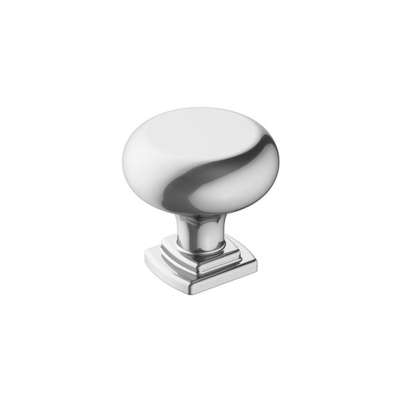 Amerock | Cabinet Knob | Polished Chrome | 1-1/4 inch (32 mm) Diameter | Surpass | 1 Pack | Drawer Knob | Cabinet Hardware