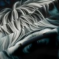 thumbnail image 5 of jejeloiu Blue Rose Highland Cow Black Out Curtains Kids,Floral Farm Print Curtains Pack of 2 (42x63 Each), 5 of 7