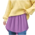 thumbnail image 1 of Prolriy Rallonge de Chemise pour Femmes Superposition Mode Femmes Chemise Polyvalente Chandail Jupe Superposition Bas Moitié et Jupes pour Femmes B L, 1 of 5