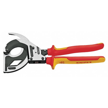 UPC: 0843221019594 | Knipex 95-36-320 Cable Cutters (ratchet action) – Insulated