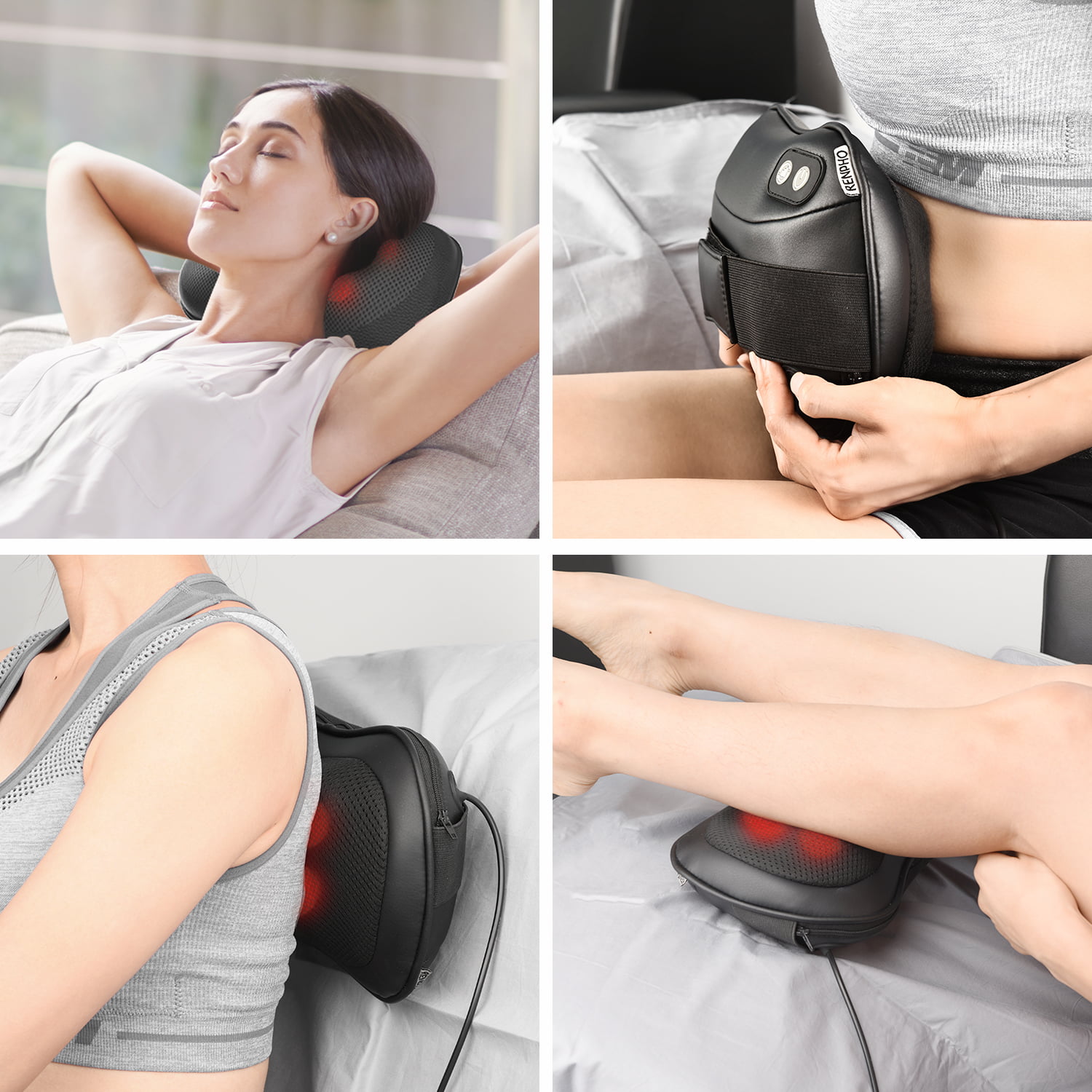 RENPHO Neck Massager with Heat, Cordless Neck Massager for Pain Relief Deep  Tissue, 6D Kneading Neck…See more RENPHO Neck Massager with Heat, Cordless