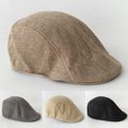 thumbnail image 2 of UDIYO Newsboy Caps Advanced Flat British Western Style Good-looking Design Men Hat for Daily Wear, 2 of 8