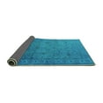 thumbnail image 2 of Ahgly Company Indoor Rectangle Oriental Turquoise Blue Industrial Area Rugs, 4' x 6', 2 of 4