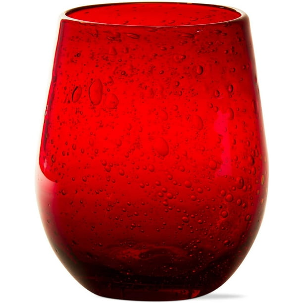 TAG Bubble Red Stemless Wine Glass