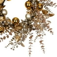 thumbnail image 5 of Ornaments Holly and Berries Artificial Christmas Wreath - 30" - Gold and Copper Tone, 5 of 8