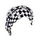 thumbnail image 1 of 3 Paquete Moda Turbante Multicolor Multicolor Modelo Europeo Layera Parrilla Cabello Bonnet Muslim Estilo Pelo Asecarios Para Mujeres Negro + Grid Blanco Inevent AP008794-12B, 1 of 6